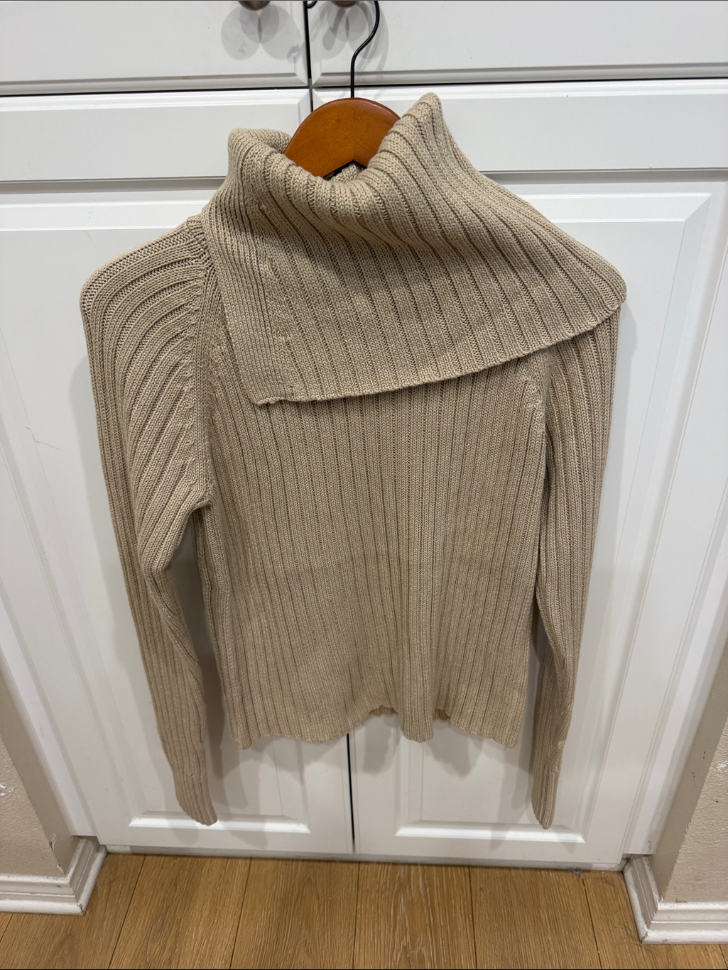 Alp N Rock Ribbed Cowl Neck Sweater In Beige - Women's